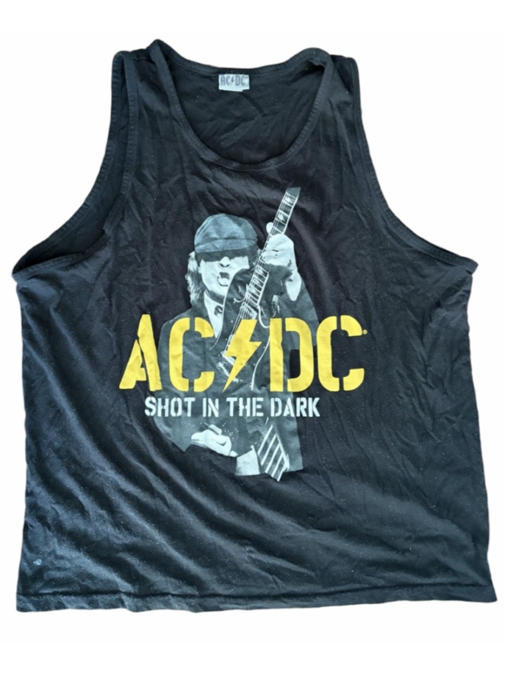 ACDC Black & Yellow Men’s Tank Top XL